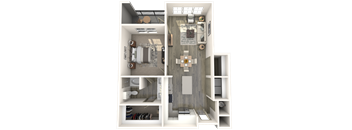 A5 Floor Plan at Inspire, Charlotte, 28211