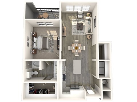 A5 Floor Plan at Inspire, Charlotte, 28211