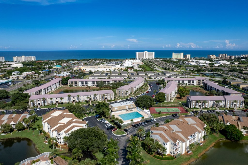 Aerial View at The Brittany, Indialantic, FL