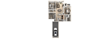 Appaloosa Floor Plan at Estates at Heathbrook, Ocala