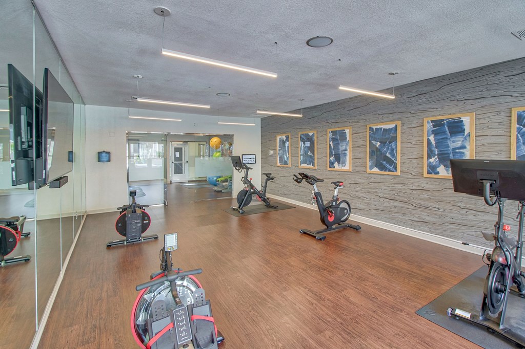 Fitness Center with Peloton Bikes Fitness Center with Peloton Bikes at Stonelake at the Arboretum, Texas, 78759