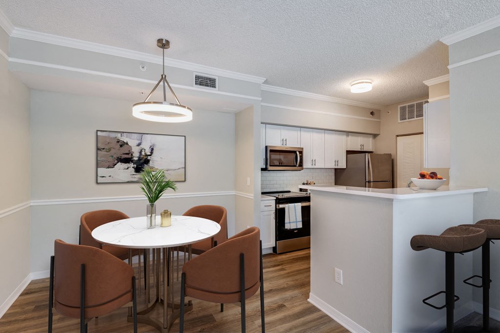 Kitchen and dining area at Ashlar, Fort Myers, 33907
