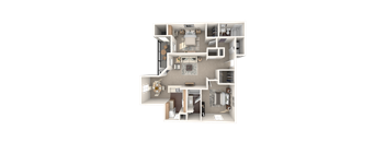 The Riverside Classic Floor Plan at Monterey Ranch, Austin, TX, 78749