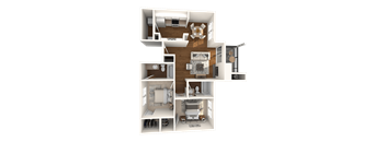 Balcones Floor Plan  at Canyon Creek, Austin