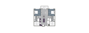 The King Floor Plan at Glenn Perimeter, Atlanta, Georgia