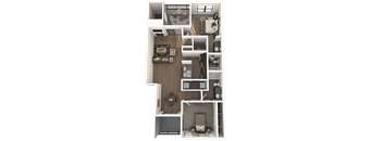 Garrison Floor Plan at Great Hills, Austin, 78759