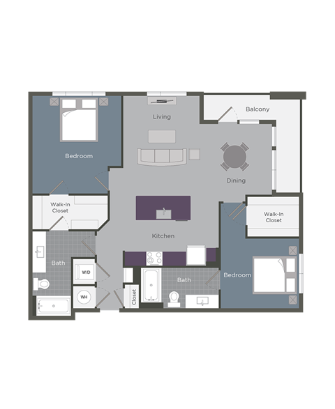 The Chastain Floor Plan at Glenn Perimeter, Georgia