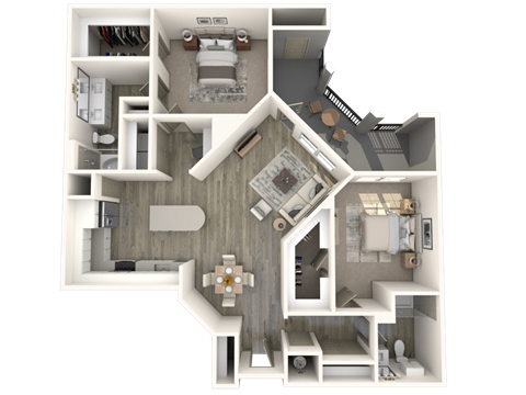 B4 Floor Plan at Inspire, Charlotte, NC