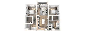 The Marielle Floor Plan at The Palmeri Residences, Naples