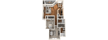 Bonnell Floor Plan  at Madison at the Arboretum, Austin, 78759