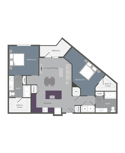 The Atlantic Floor Plan at Glenn Perimeter, Georgia
