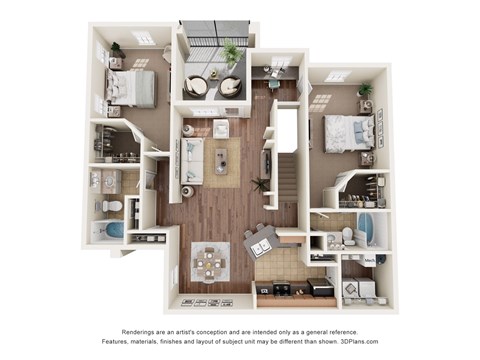 Canterbury Floor Plan at Ballantrae Apartments, Sanford, Florida