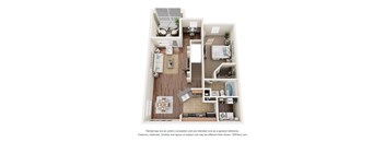 Coventry Floor Plan at Ballantrae Apartments, Sanford