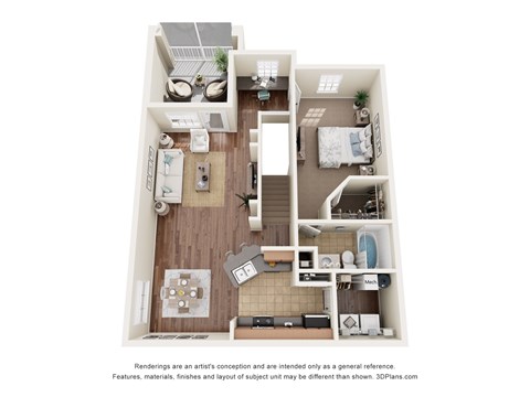Coventry Floor Plan at Ballantrae Apartments, Sanford