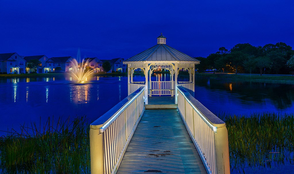 Lakeside gazebo and fountain   at Bay Harbor, Fort Myers, 33919