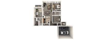 Belmont Floor Plan at Estates at Heathbrook, Ocala, FL, 34474