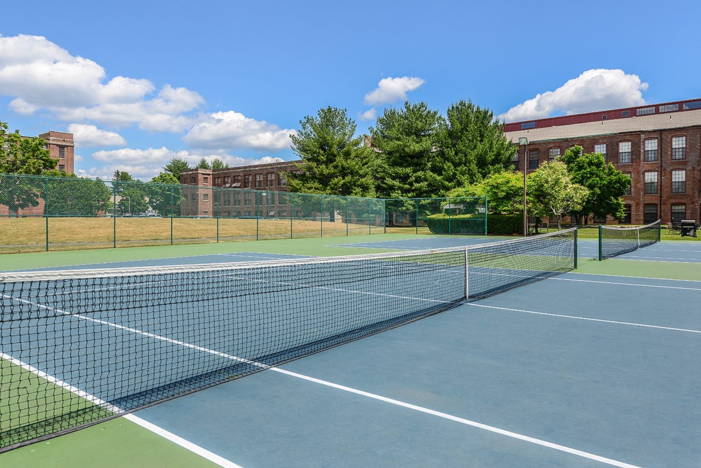 Tennis court  at Bigelow Commons, Enfield, CT