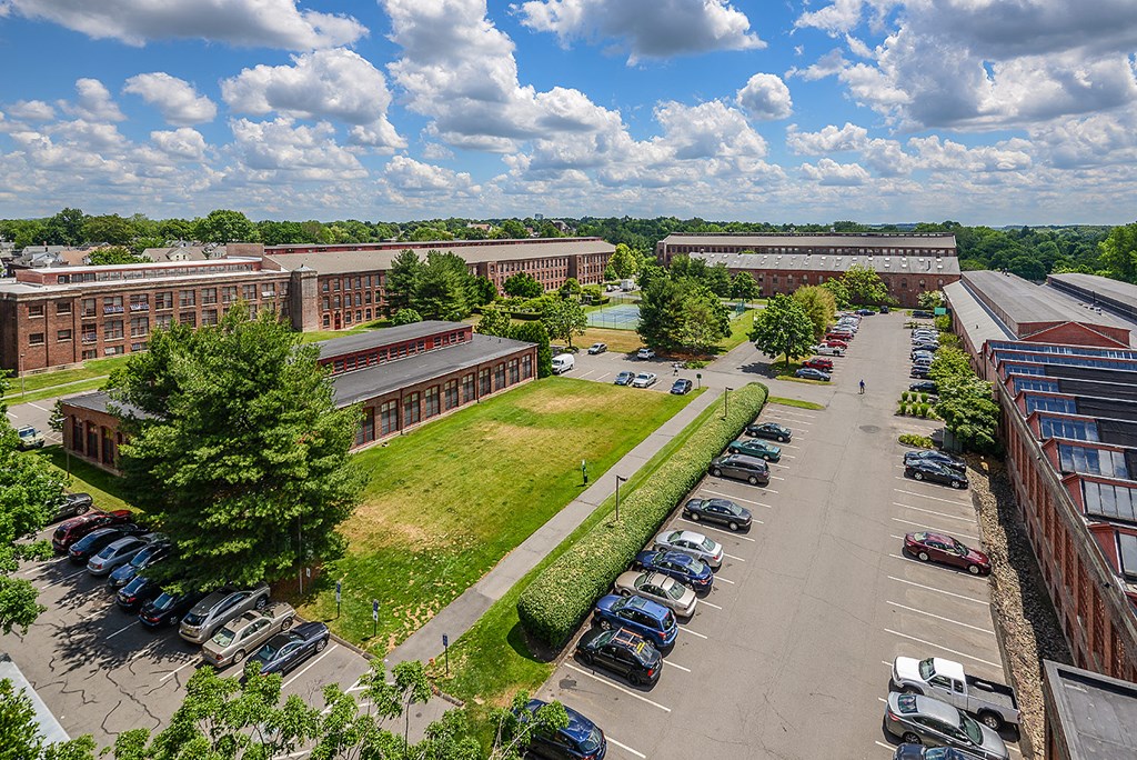 Aerial view at Bigelow Commons, Enfield, 06082