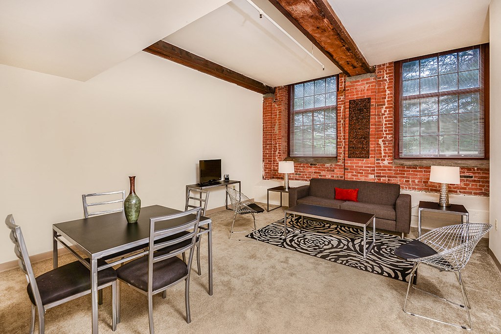 Dining and living room at Bigelow Commons, Connecticut