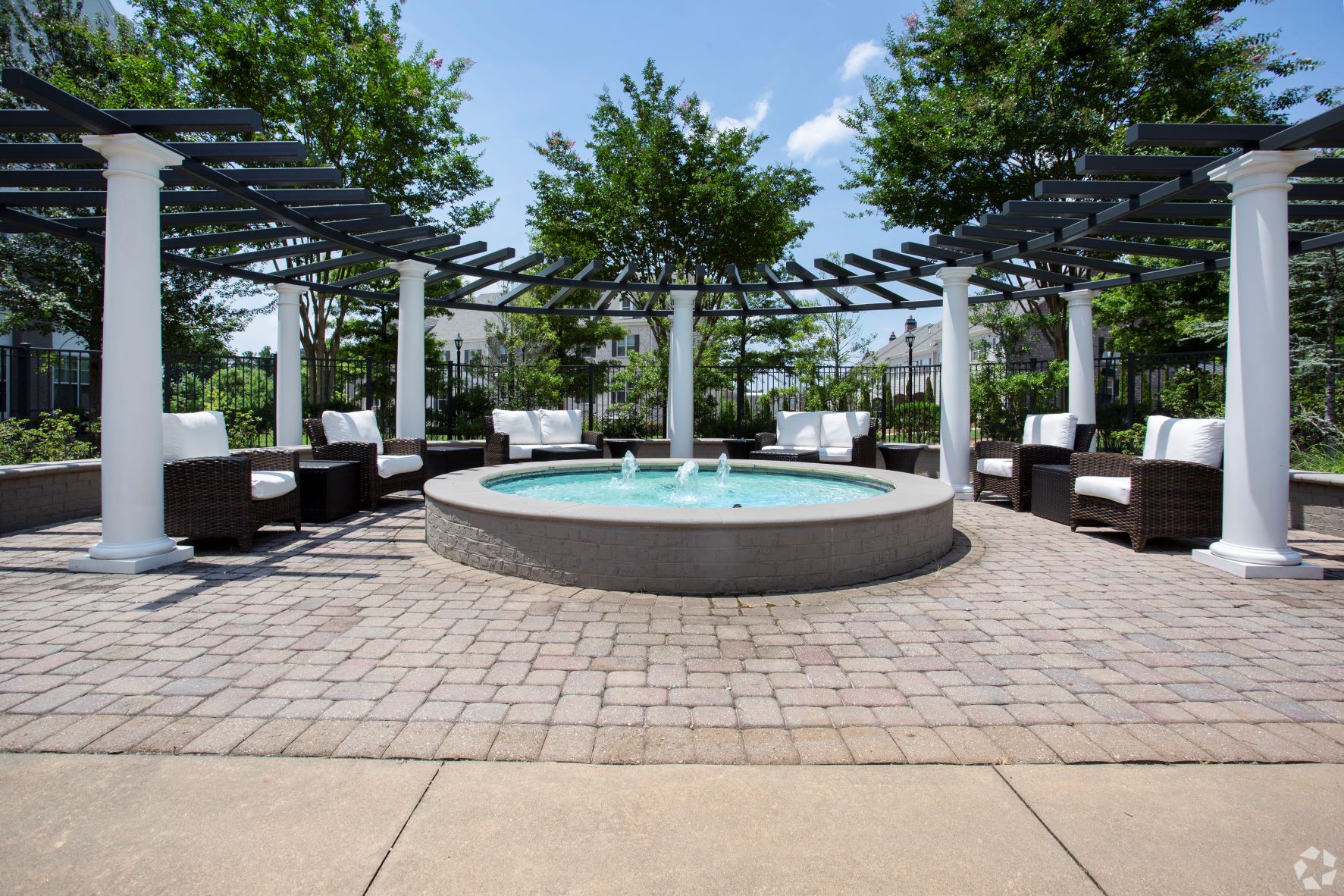 Outdoor lounge at Emblem Alpharetta, Alpharetta, 30009