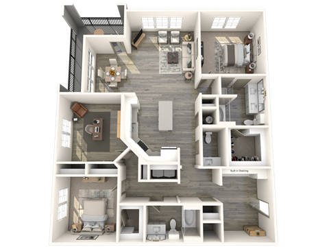 C1M1 Floor Plan at Inspire, Charlotte, 28211
