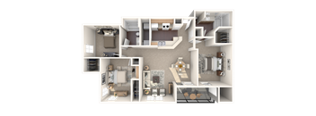 The Stassney Classic Floor Plan at Monterey Ranch, Austin, TX