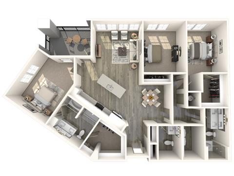 C2 Floor Plan at Inspire, North Carolina