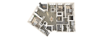 C3 Floor Plan at Inspire, Charlotte, NC