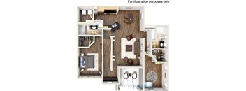 Canterbury Floor Plan at Ballantrae Apartments, Sanford, Florida