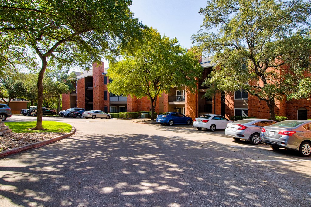 Located on a quiet residential street Exterior at Channings Mark, Austin, TX