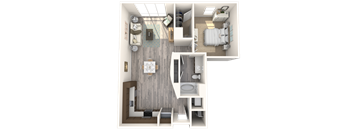 Clevelander Floor Plan at Paramount on Lake Eola, Orlando, FL, 32801