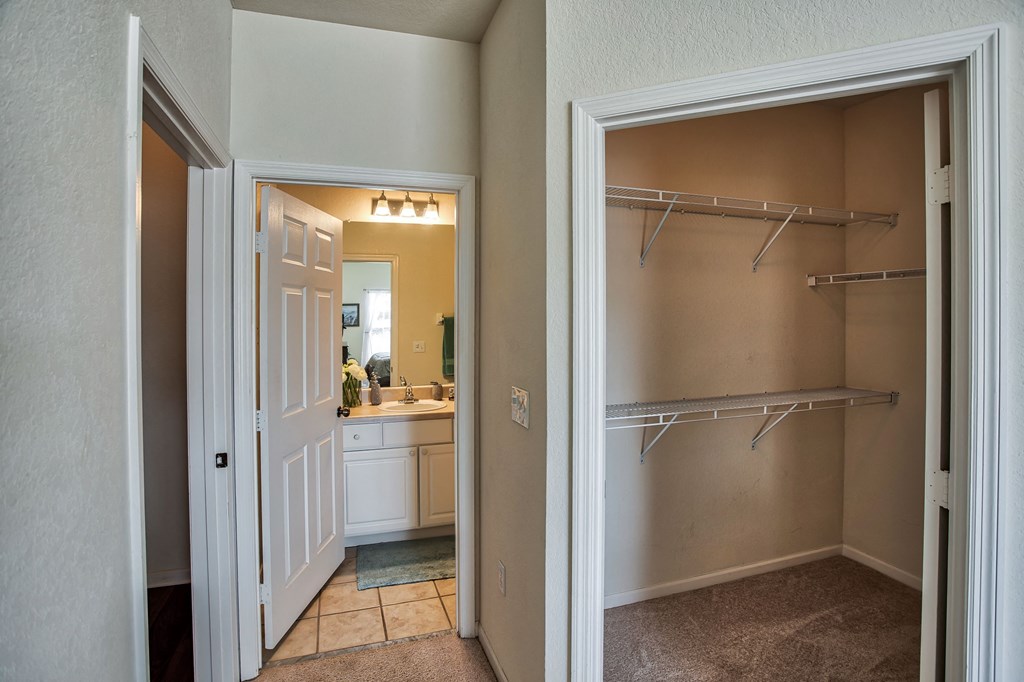 Spacious closets at Ballantrae Apartments, Sanford, Florida