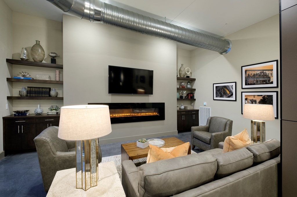 Clubhouse lounge at Lofts at Zebulon, Macon, Georgia