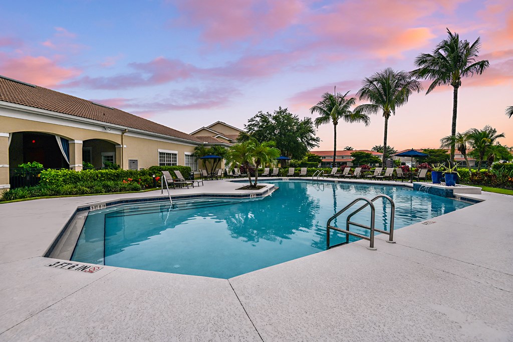 Shimmering Swimming pool at Cypress Legends, Fort Myers, FL