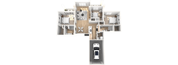 The Riviera Floor Plan at The Palmeri Residences, Naples, FL, 34104