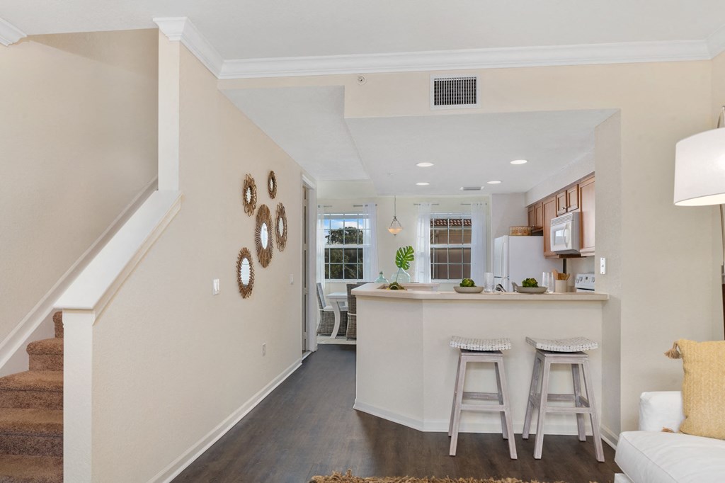Kitchen with breakfast bar at Floresta, Jupiter, Florida