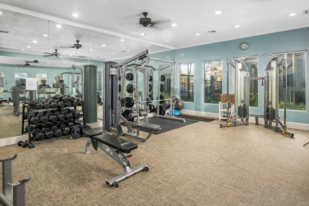 Fitness Center Fitness center at The Park at Monterey Oaks, Austin, TX