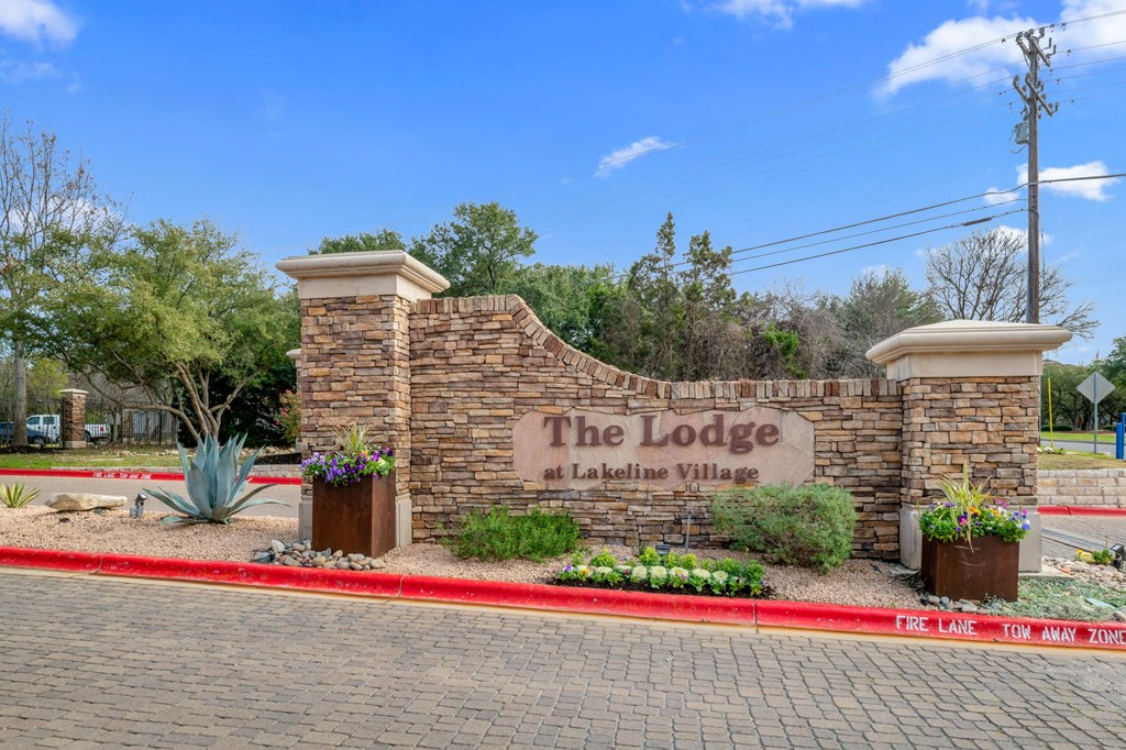 Welcoming Property Signage at The Lodge at Lakeline Village, Cedar Park, 78613