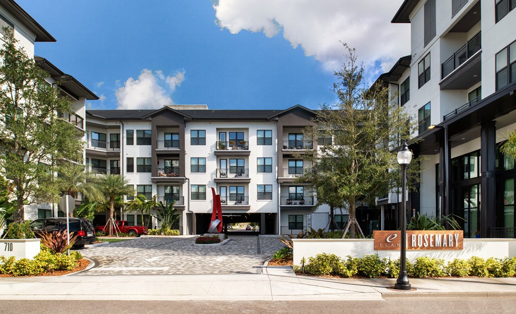 Welcoming property signage  | District at Rosemary at The District at Rosemary, Florida, 34236