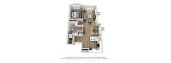A2 Floor Plan | 815 Sq. Ft. at Edgebrook Residences, Merrimack, NH