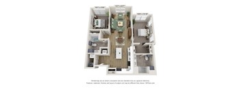 B1 Floor Plan | 1.091 Sq. Ft. at Edgebrook Residences, New Hampshire
