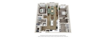 B2 Floor Plan | 1,122 Sq. Ft. at Edgebrook Residences, New Hampshire, 03054
