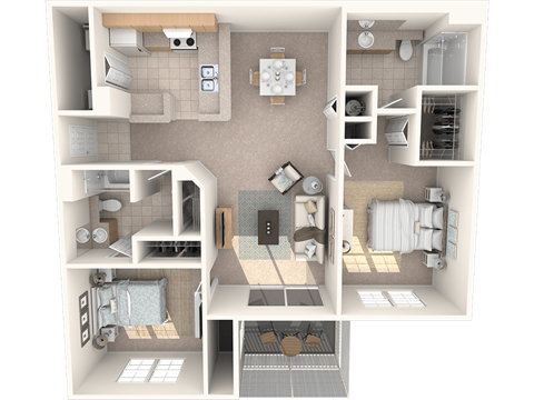 Edison Floor Plan at Promenade at Reflection Lakes, Fort Myers, Florida