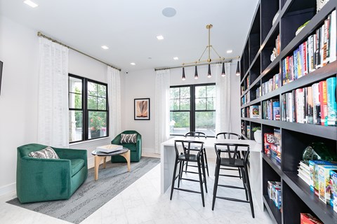 Library at Emblem Alpharetta Apartments, Alpharetta, Georgia