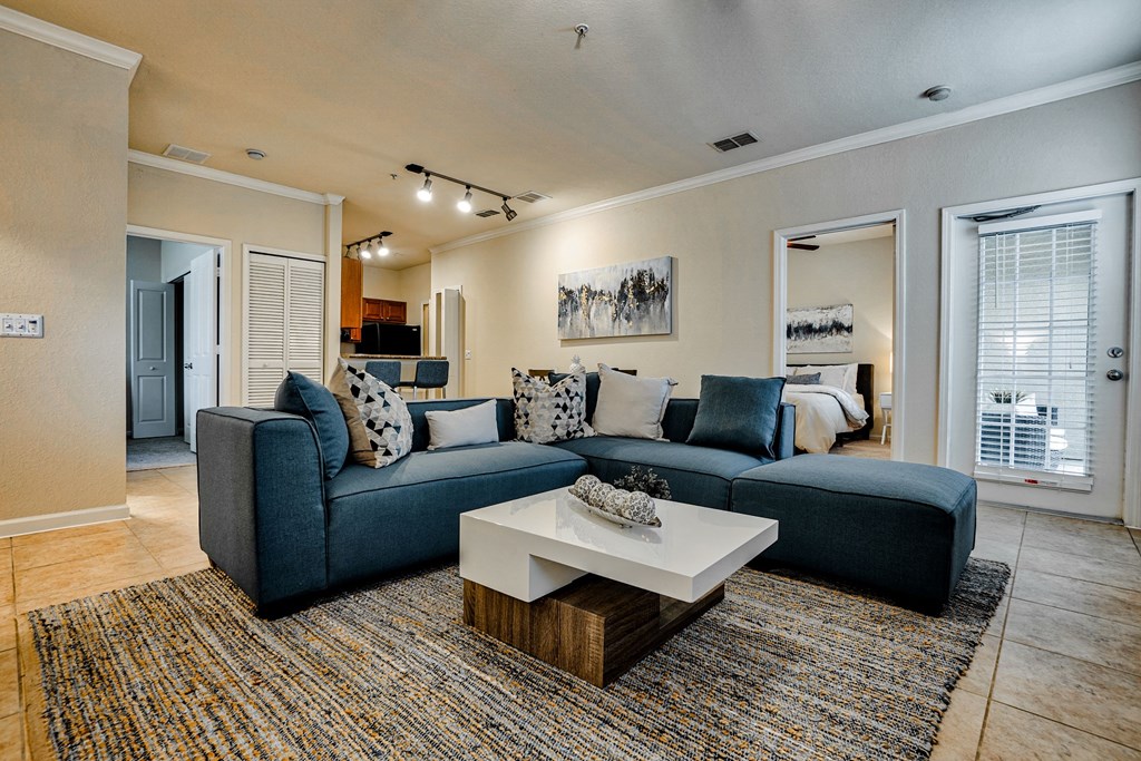 Living room at Estates at Heathbrook, Florida, 34474