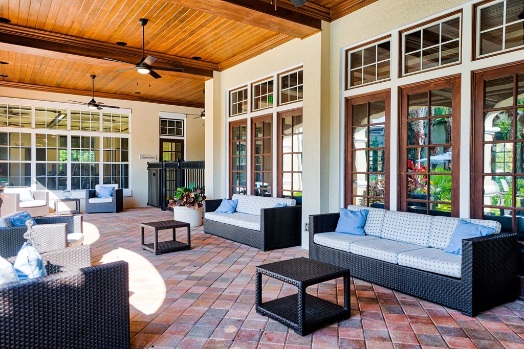 Outdoor patio at Estates at Heathbrook, Ocala, FL, 34474