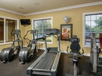 Fitness center features cardio and weight machines |Bay Harbor