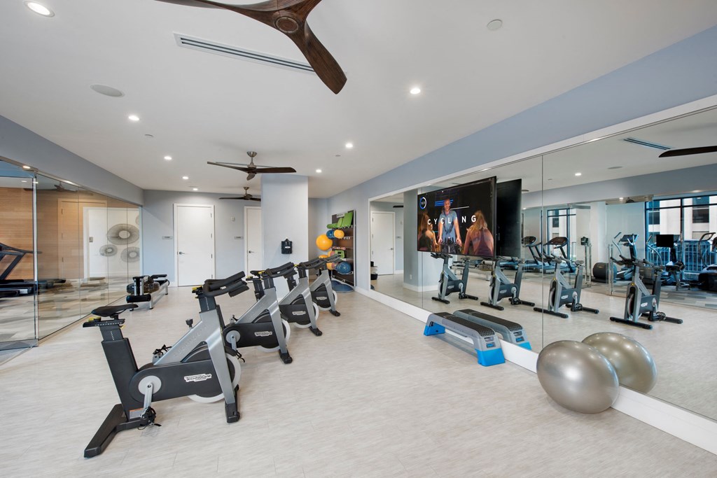 Spin and yoga room at Glenn Perimeter, Atlanta, 30328