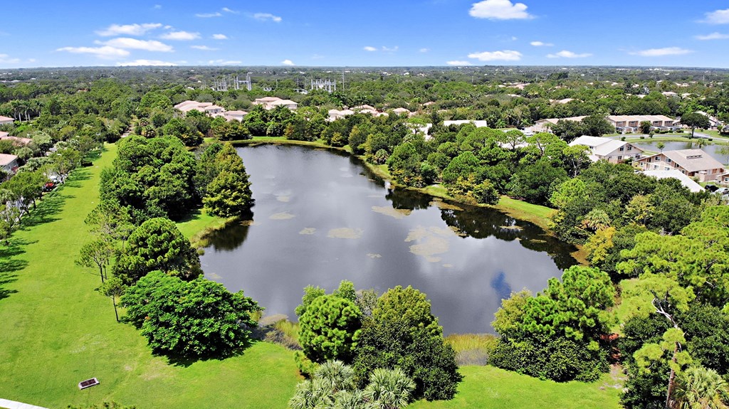 Aerial View of Lake at Floresta, Jupiter