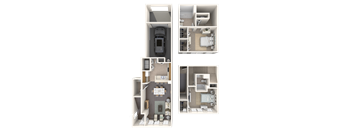 Gardenia Floor Plan at Floresta, Jupiter